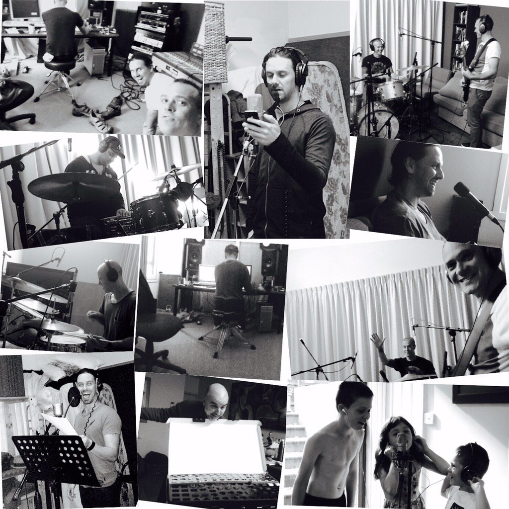 We're about to release our debut album. Here's a black and white photo montage to show how excited we are! #newmusic