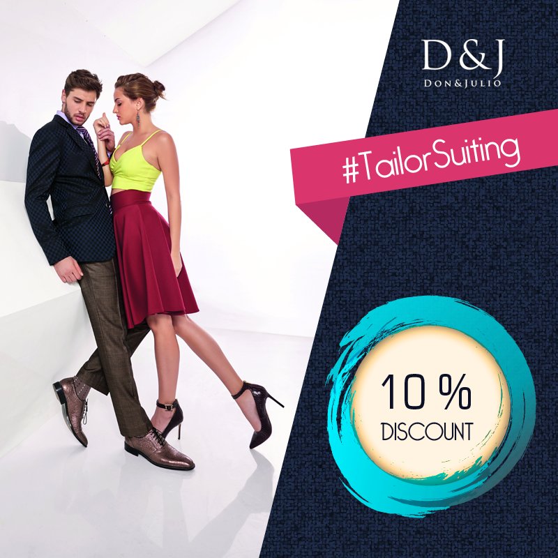 10% Off* on our suits. Codes available on our website. This season go . donandjulio.com
#tuxedo