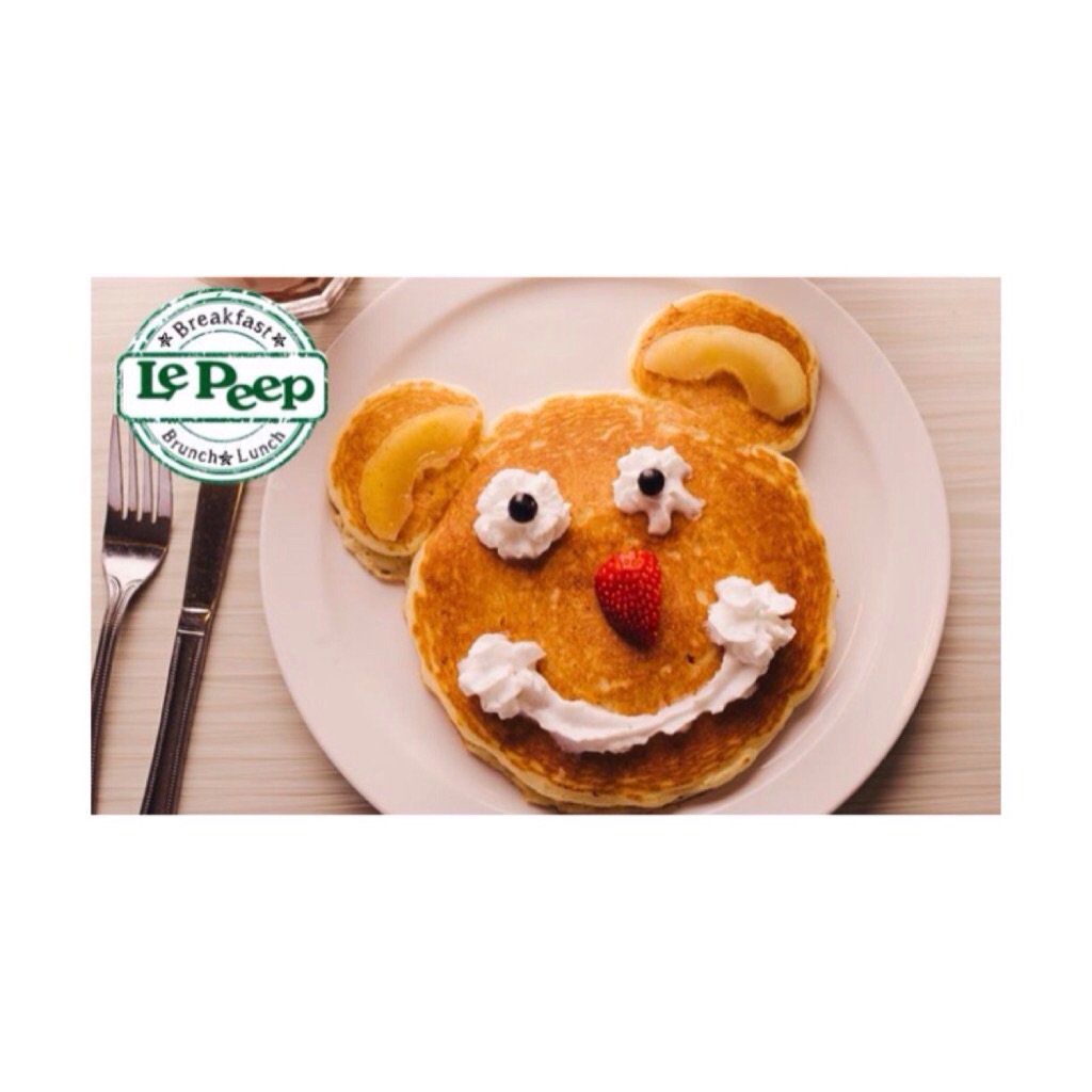 Le Peep is a great family restaurant. Be sure to ask for our kid's menu on your next visit w/ the little ones.