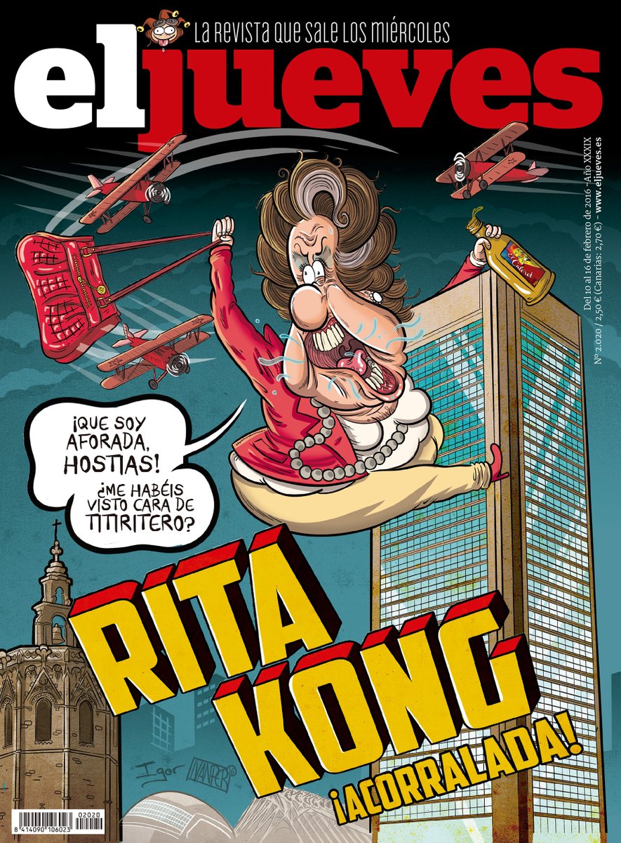 eljueves's tweet photo. RITA KONG. ¡ACORRALADA! https://t.co/Jkuh42rkbG