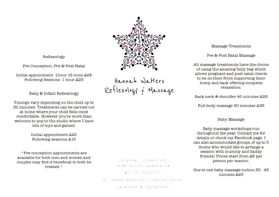 hwreflexology's tweet photo. 2016 treatment menu just arrived! #reflexology #prenatal massage #postnatalmassage #conceptionsupport https://t.co/0s9n6HgAMu