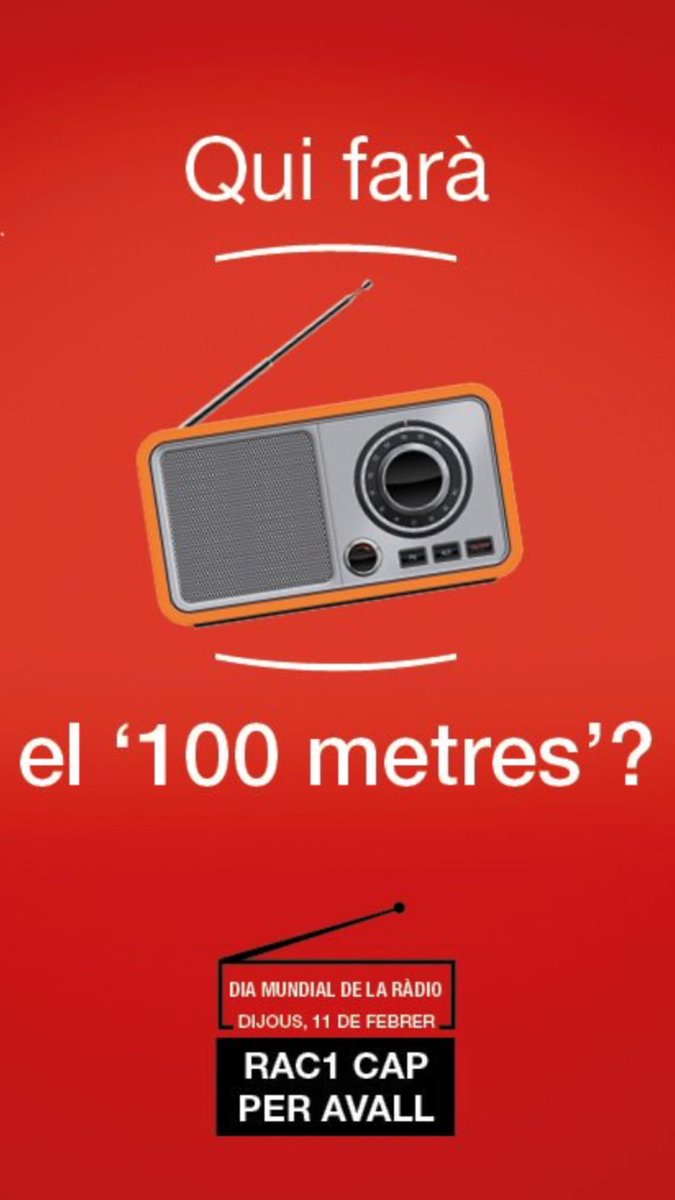 albertbassas's tweet photo. Som-hi que això ja es comença a posar cap per avall! Qui farà el @100metres avui? Segur que us agradarà..  #diarac1 https://t.co/wqCJcz7oTr