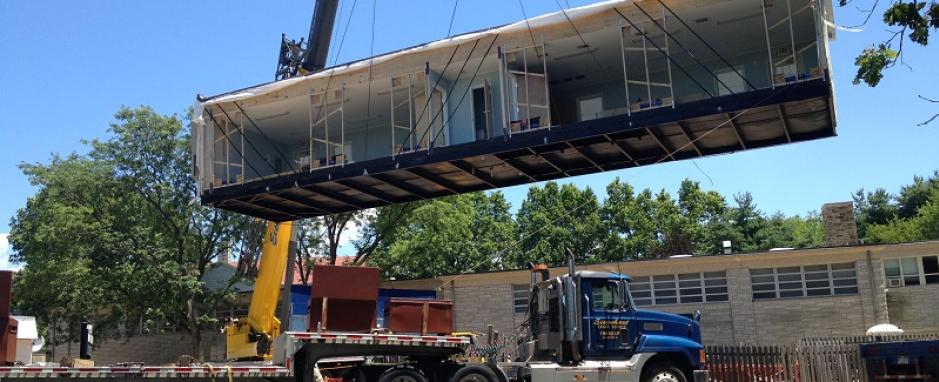 Modularize's tweet image. How Modular Construction is Keeping Waste Out of U.S. Landfills bit.ly/1W5c2Ds #Modular #Offsite #Green