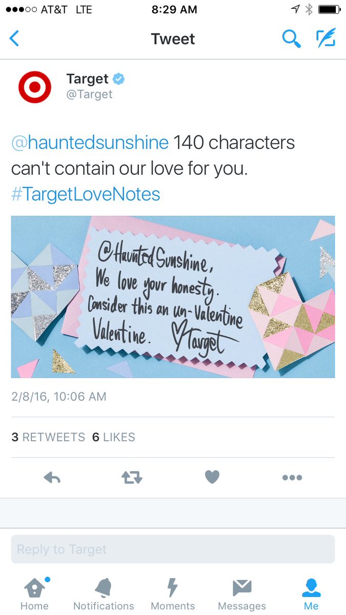 sminero's tweet image. For #ValentinesDay Target is sending personalized love letters to brand fans #TargetLoveNotes