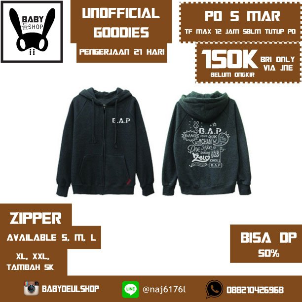 apaajayapper's tweet photo. @Windiseyo hai, ikut PO Hoodie Team 2nd BABY DAY yuk, only 150k, avail size S-XXL! Cek pic dibawah ini ya(^-^) https://t.co/R3wWk0GgsS