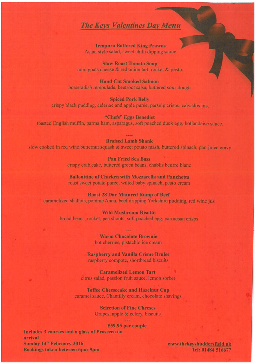 Last couple of tables left for Sunday Evening