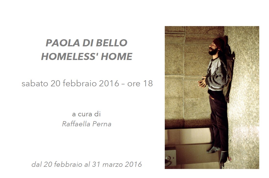 frittelliarte's tweet photo. Vi aspettiamo all'inaugurazione sabato 20/02/'16 alle ore 18:00! Paola Di Bello- "Homeless' Home" #Frittelliarte https://t.co/G3HhpA30nk