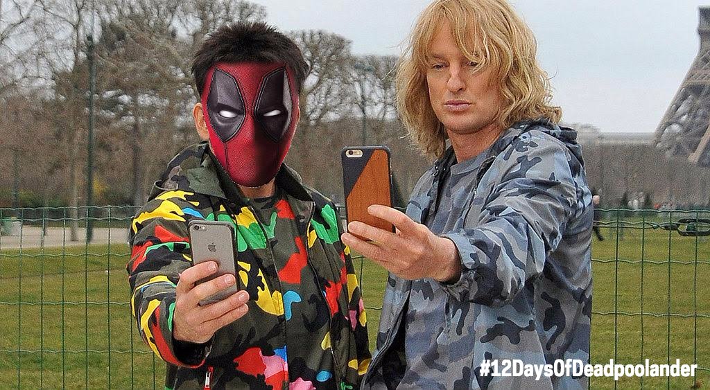 getFANDOM's tweet image. Hansel is taking a selfie. Deadpoolander is swiping right. #12DaysOfDeadpoolander #Deadpool #Zoolander2