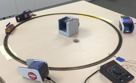 JezHarper's tweet image. @MrJamesMay Not just for home. Here's a train set being used to test contactless payments.