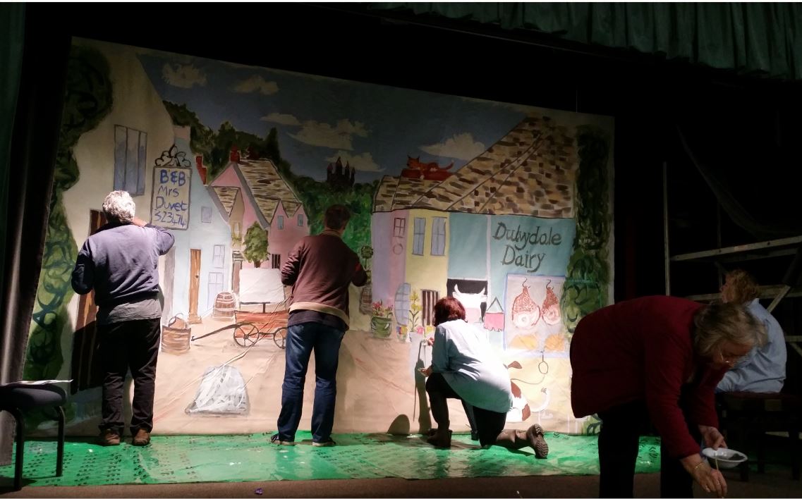 iwantabigpart's tweet photo. Dulvydale High Street coming to life. "Jack &amp; the Beanstalk" April 6th-9th. Reserve tickets at 01398 323474. https://t.co/iZsSZXjk19