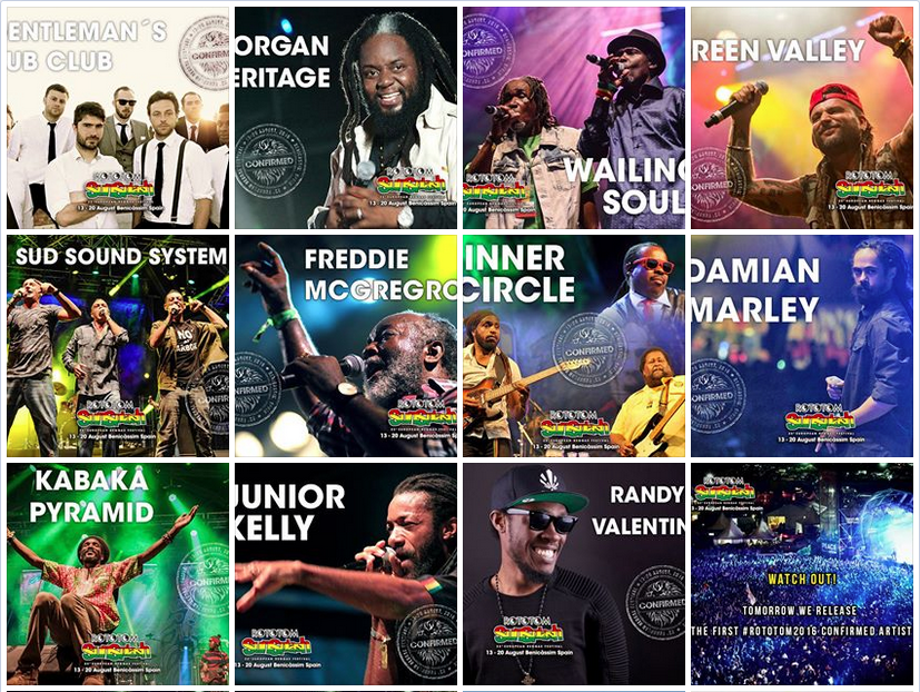 Primeras Confirmaciones del Rototom <a href="/sunsplash_es/">Rototom Sunsplash es</a>
#mainstage #rototom2016 #waitingrototom #reggaesp