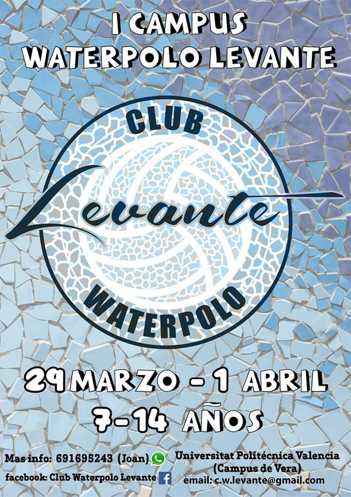 ORGANIZAMOS NUESTRO PRIMER CAMPUS
Ahora ya no tenéis excusa para disfrutar del waterpolo
#campuslevante #wplevante