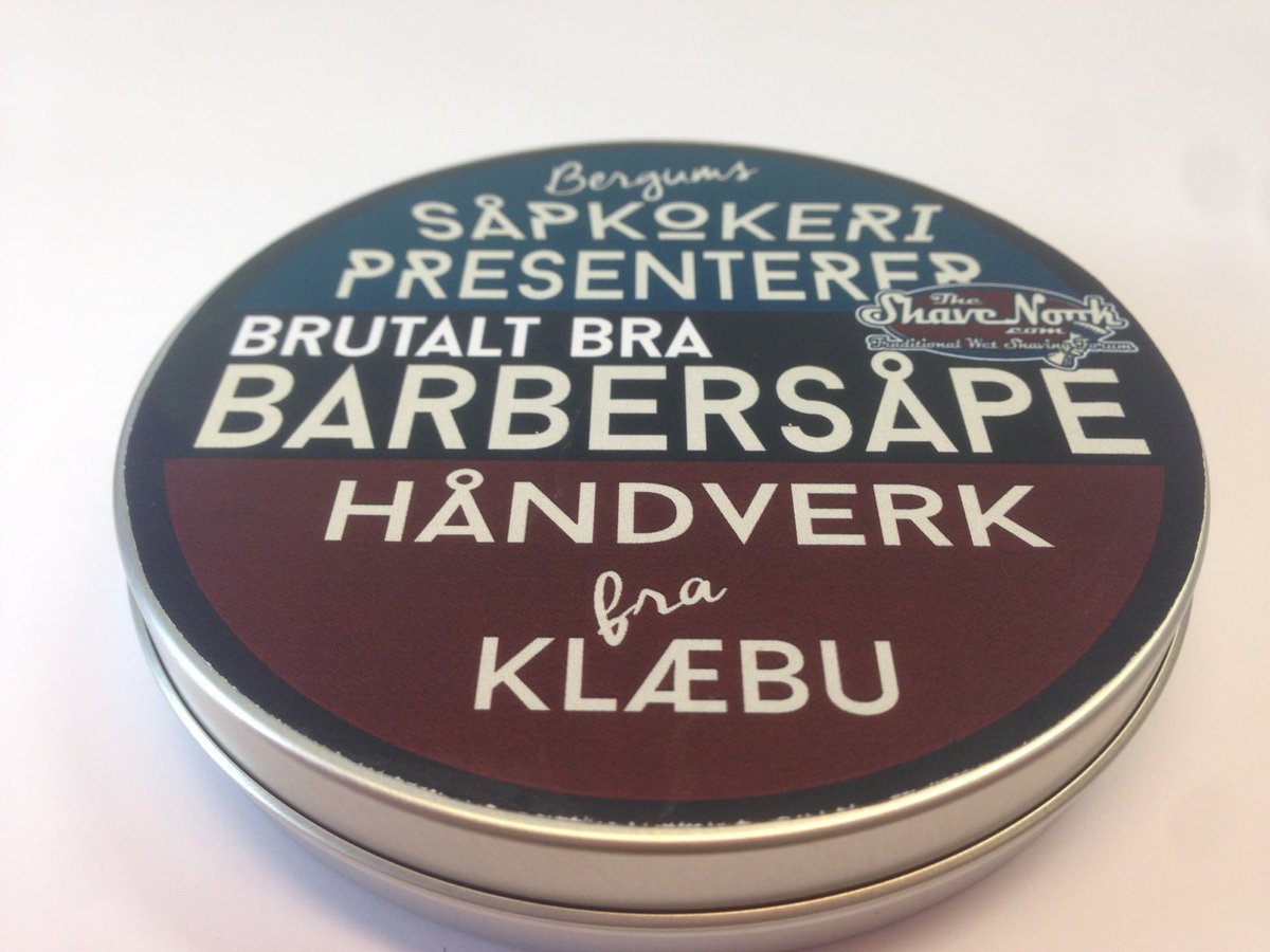 Testing new packaging for  <a href="/TheShaveNook/">The Shave Nook</a> annual shaving soap.