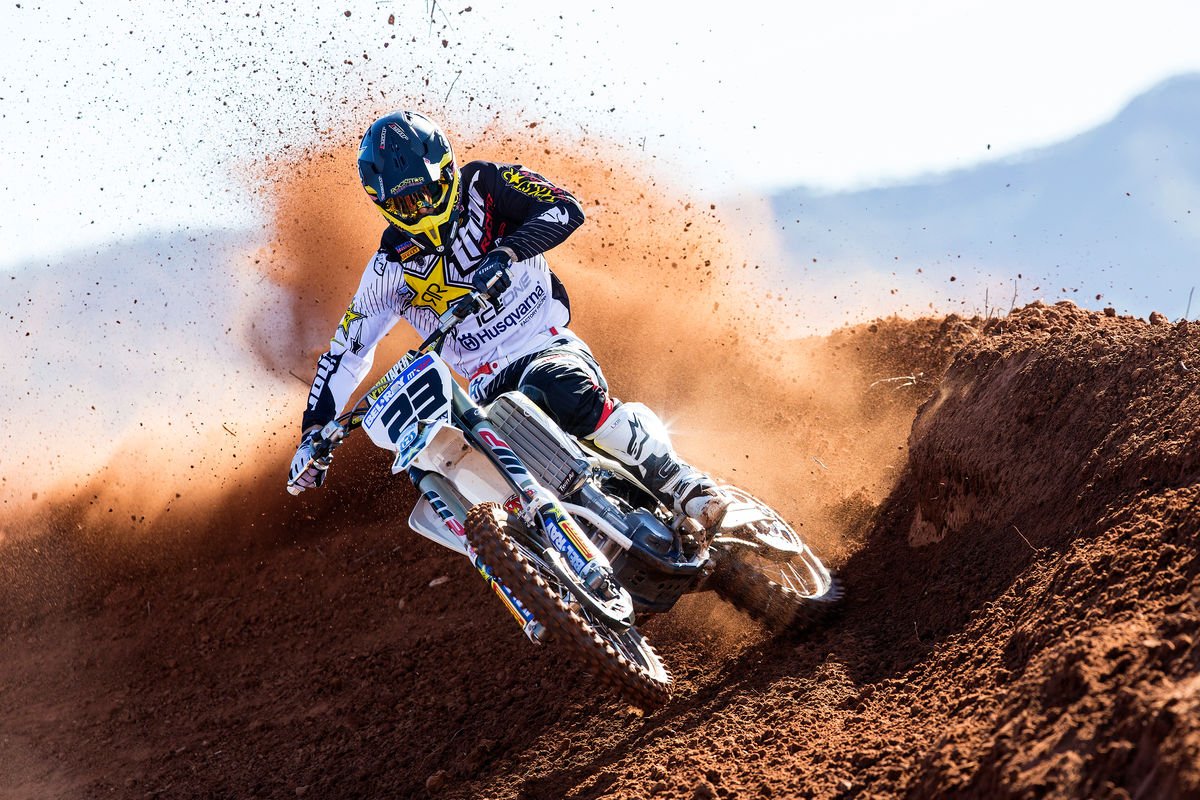 Christophe Charlier hammering down! Pic: JP Acevedo <a href="/charlierchris23/">Christophe Charlier</a> @Husqvarna1903