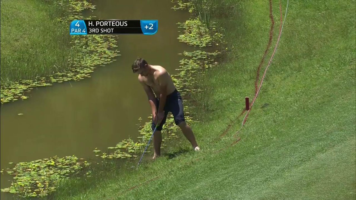 jamiefarrell81's tweet photo. "@EuropeanTour: .@HaydnPorteous is in a bit of trouble. #TshwaneOpen https://t.co/bCEuJDb2j5" @danielimpro what you think of this dude?! #SA