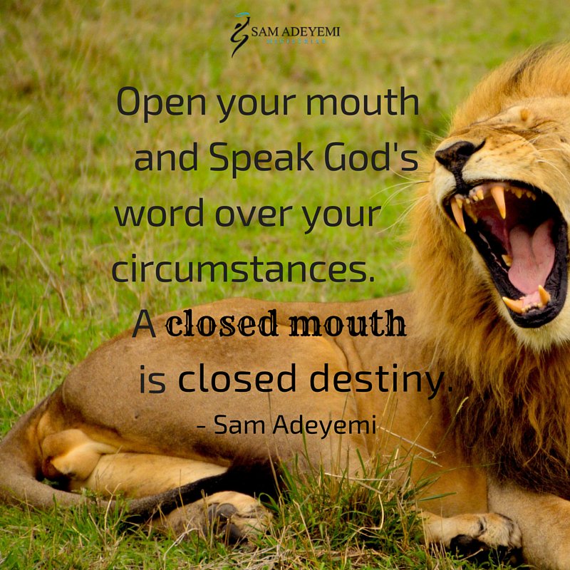 sam_adeyemi's tweet photo. Speak God's word. If your want change in your family &amp; business, you must change the way you Speak. https://t.co/lrjnA4tSsh