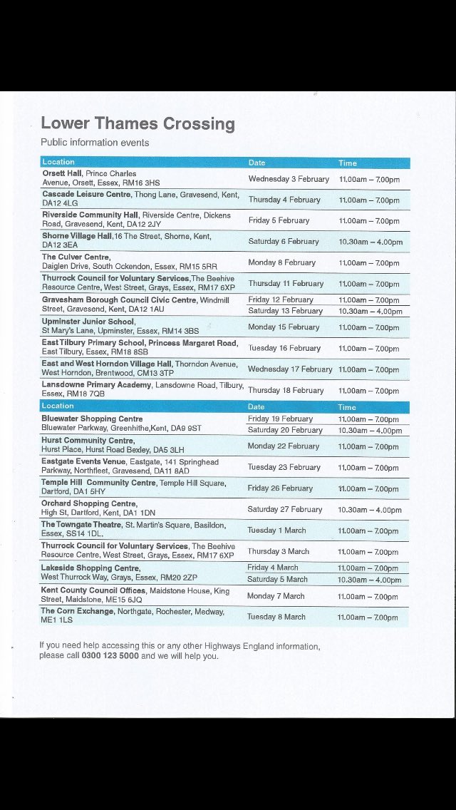 #LowerThamesCrossing <a href="/yourthurrock/">YourThurrock</a> <a href="/ThurrockGazette/">Thurrock Gazette</a> Get along and have your say!!!