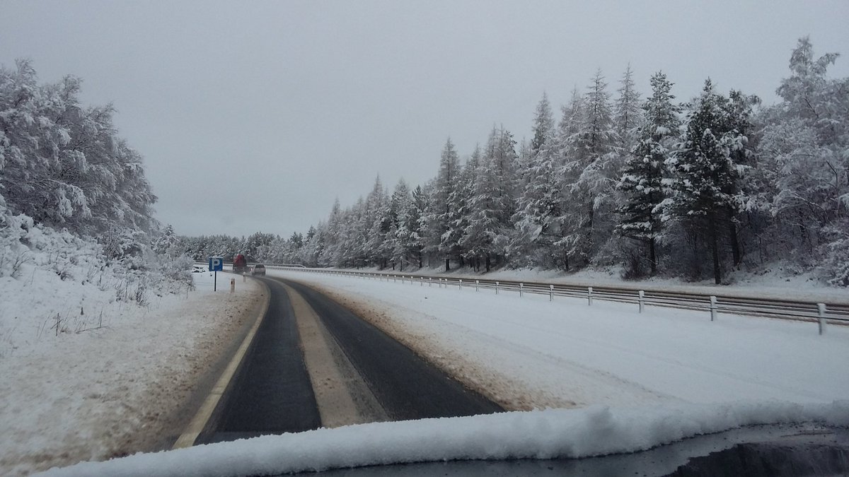 PineBankChalets's tweet photo. Snowy drive up the A9 this morning #snowday #scotland https://t.co/64fc7YHIq4