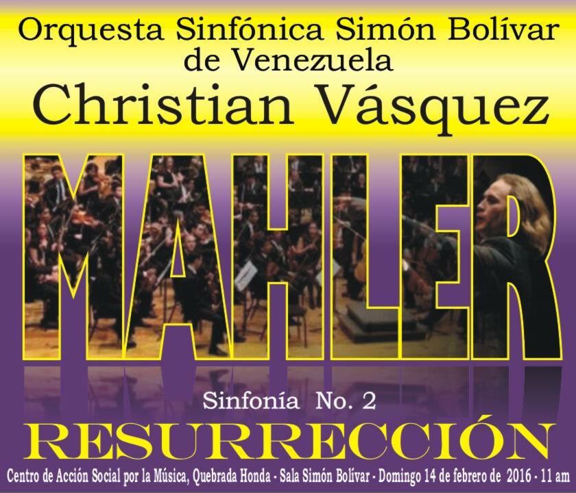 Ana Paola Rincones (@flaupi) on Twitter photo Este domingo 14 de febrero a las 11am estaremos interpretando la 2da de Mahler bajo la dirección de <a href="/CVasquezU/">Christian Vásquez</a> Este domingo 14 de febrero a las 11am estaremos interpretando la 2da de Mahler bajo la dirección de <a href="/CVasquezU/">Christian Vásquez</a>