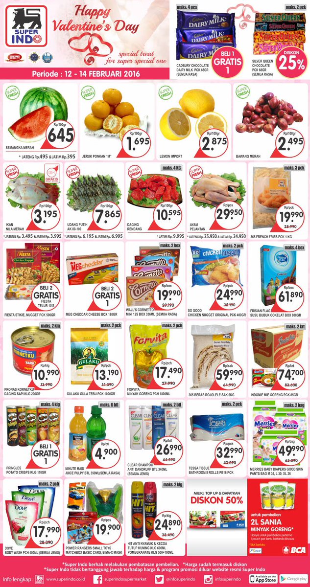 InfoSuperIndo's tweet photo. Super Indo Super Segar! Berikut promo koran Kompas (edisi 12-14 Februari 2016) Info: https://t.co/aCxIypmwUO https://t.co/t7hZa9OZYf