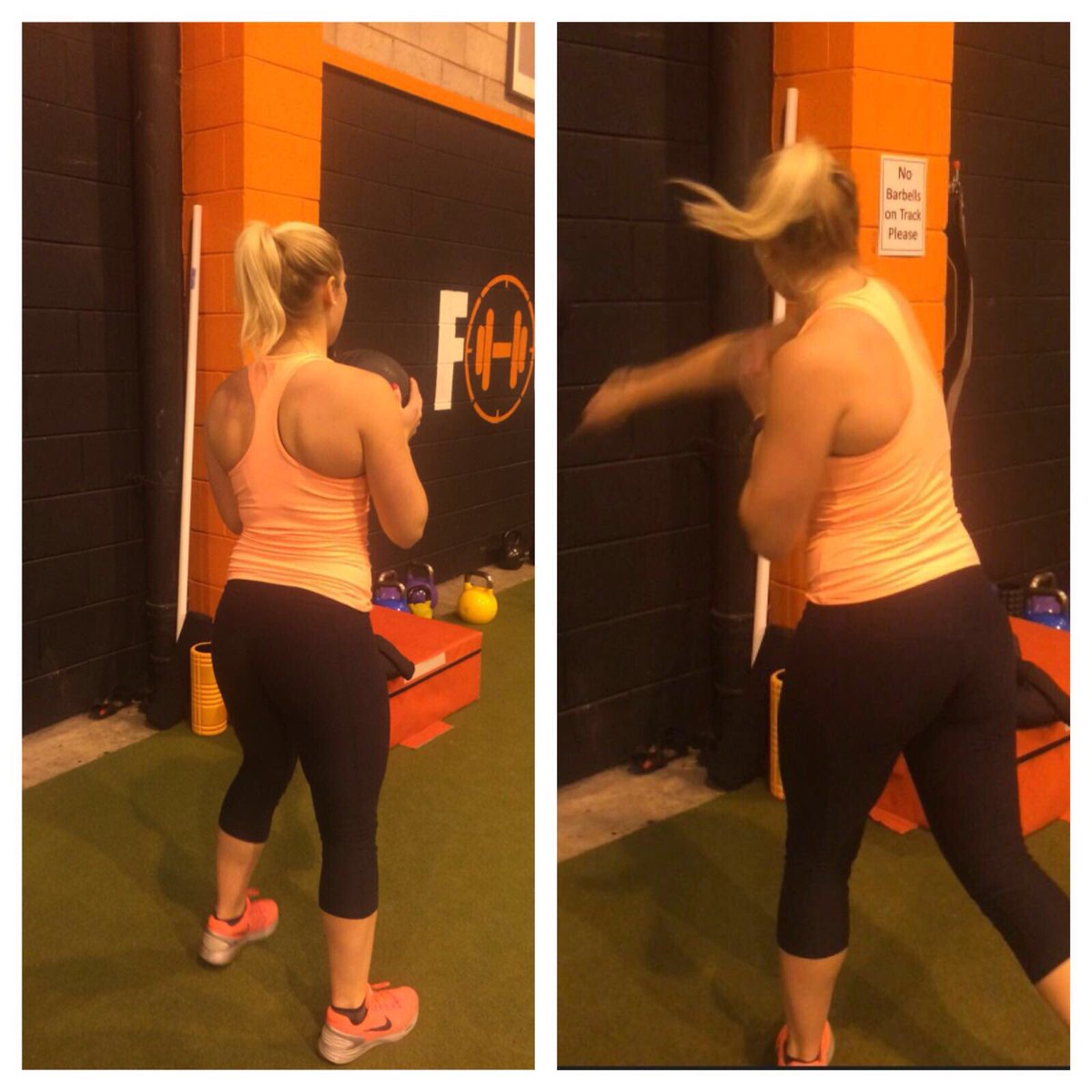 ZoeAllenGolf's tweet photo. PT session this morning with @Five1EightFit @focus_gym working on Rotational Core Strength #golf #strong #power https://t.co/5VBxilzmuu