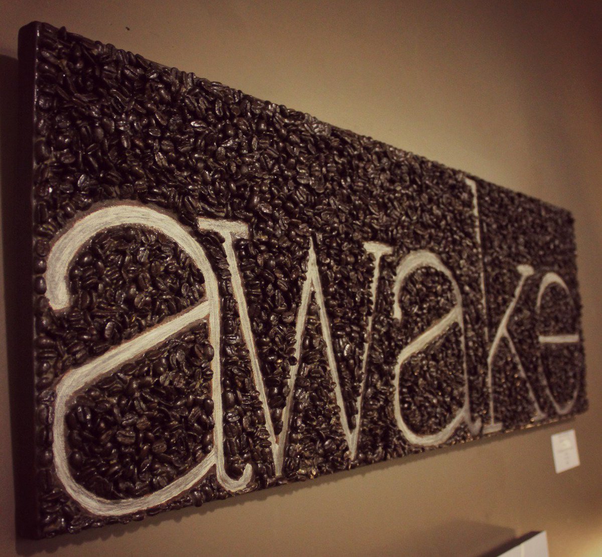 findyourdelight's tweet photo. #30DayCreativityBoost Day 9: A fave creative accomplishment: my #handlettered piece with #coffee beans. #creativity https://t.co/Hrjmp397ox