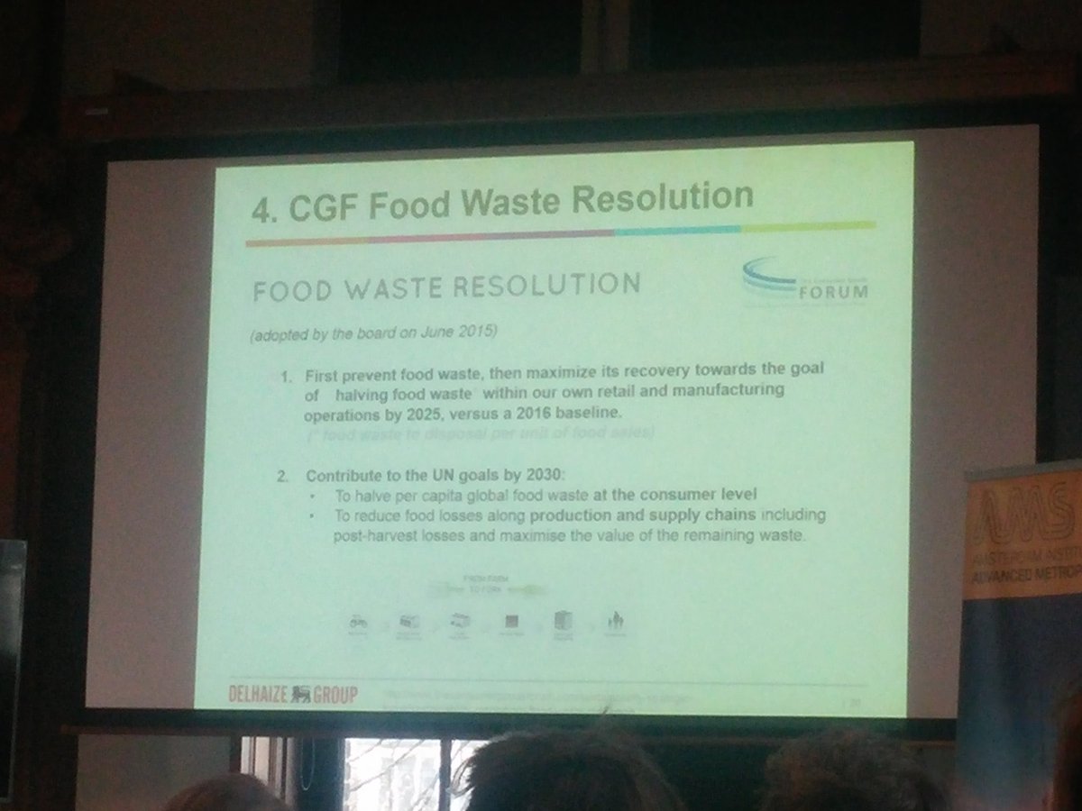 cassbui's tweet photo. CGF #foodwaste resolution by @DelhaizeBelgium
1. prevent &amp; recover
2. cobtribute to #SDGs
#fusionsrpm https://t.co/1z8ZreSAa7