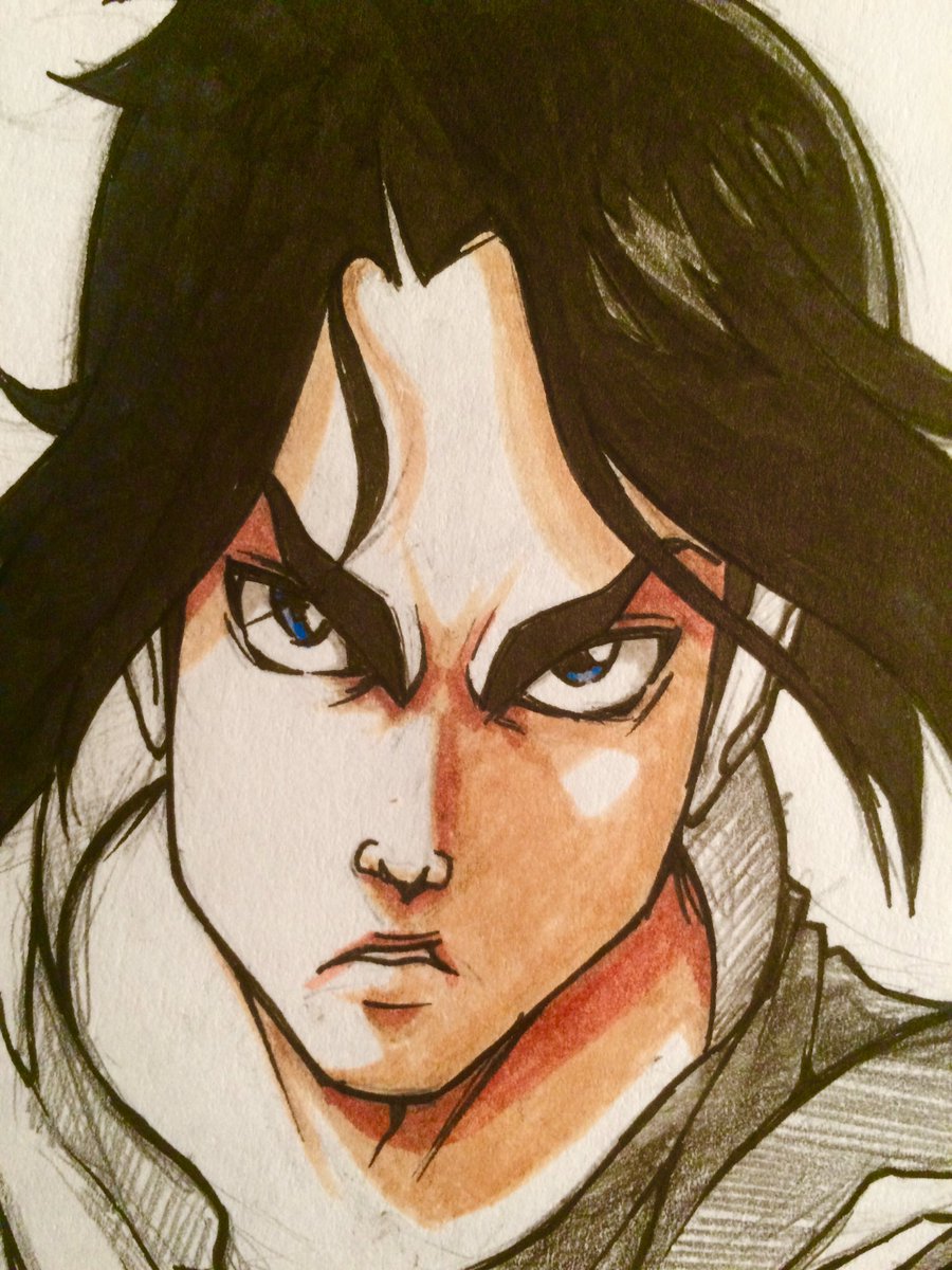 Jgeorgedrawz Commissions Closed On Twitter Tested Out The New Markers I Got On My Old Drawing Of Sano From Apple Black A Comic Manga By Whytmanga Https T Co Ptcavma9aa