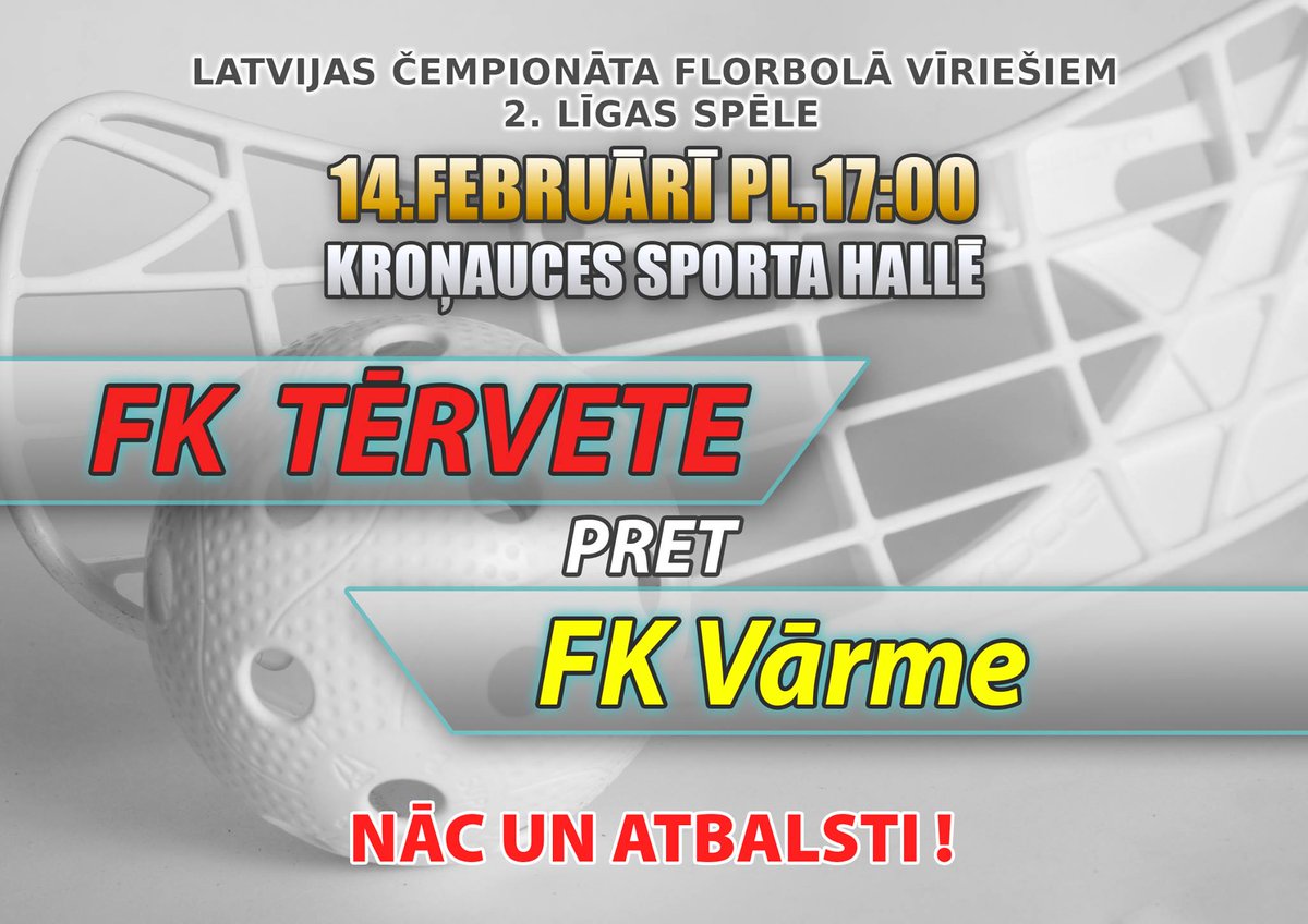 FkTervete's tweet photo. Svarīga spēle par iekļūšanu "play-off"! 
Šo svētdien plkst.17:00, Kroņauces sporta hallē! https://t.co/Wqd85xoTjQ
