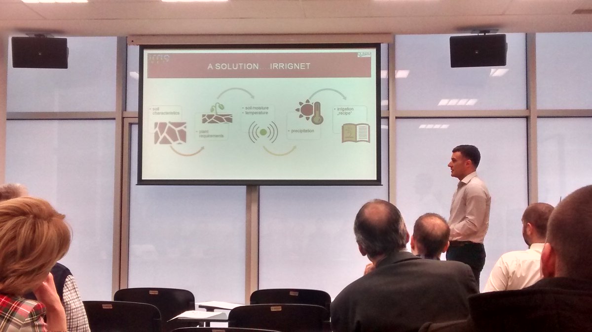 DunavNET's tweet image. Our #irrigNET service ranked among Top 3 from the investment readiness at the @FIware Serbia National Day pitching.