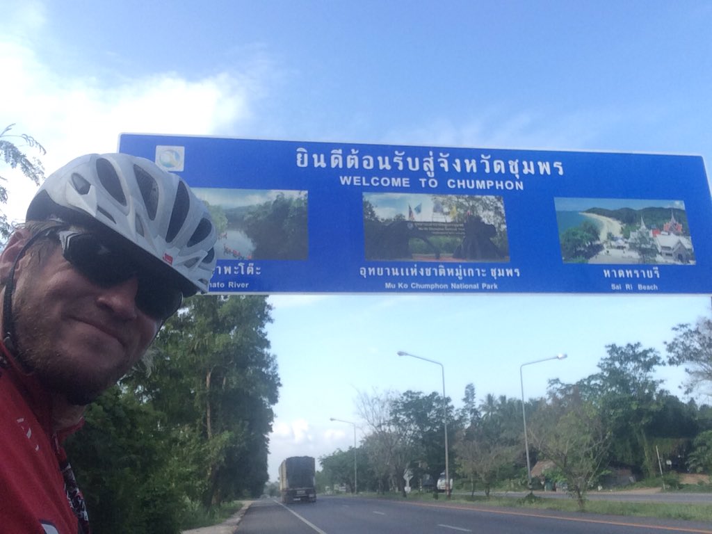 SuttonEd's tweet image. Nearly in Bangkok. Just 650km to go...