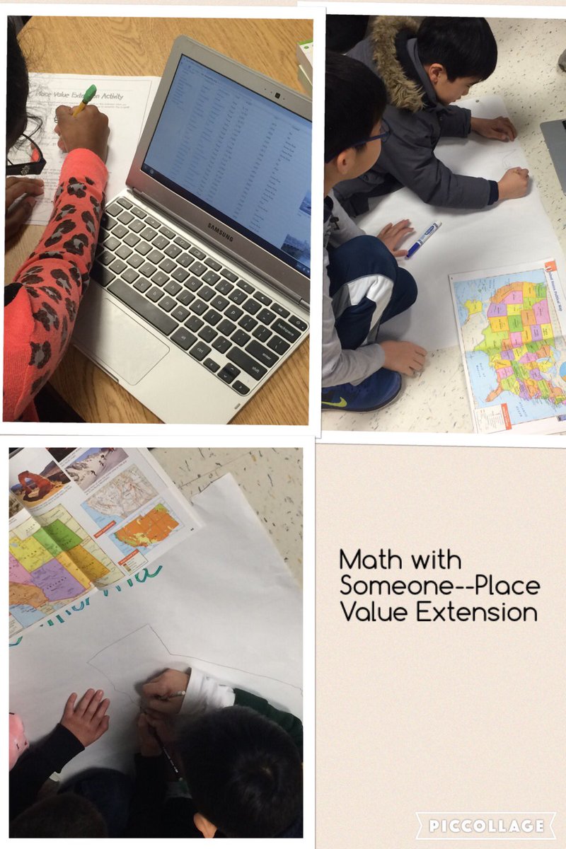 Incorporating geography in math for this Place Value Extension Activity. We can't wait to learn more about the USA!