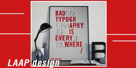 LAAP__'s tweet photo. Bad typography is every where 
#belaap #helvetica #design #graphic #typography #fllowus https://t.co/GkJmIszT7i