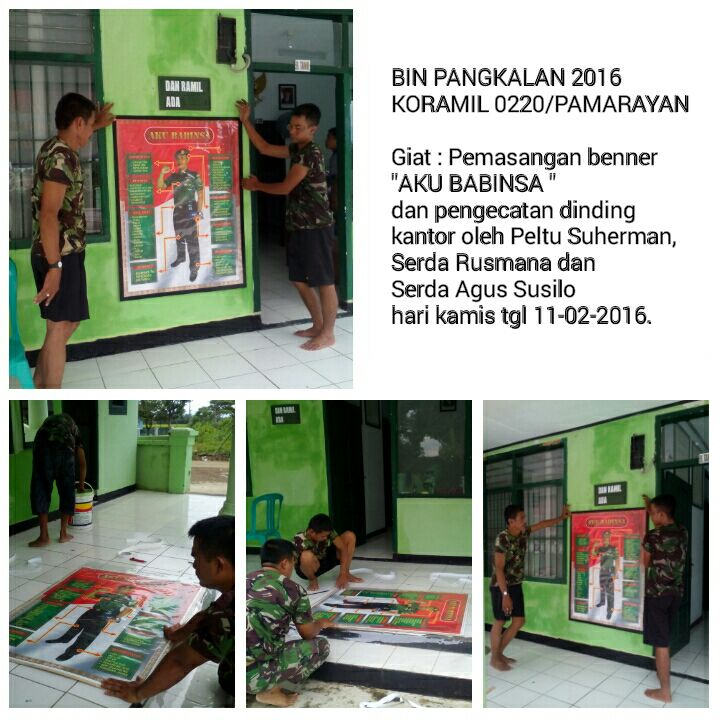 tv_desa's tweet photo. Giat pemasangan banner " AKU BABINSA " Koramil 0220 Pamarayan Serang https://t.co/IBAUdPazXi