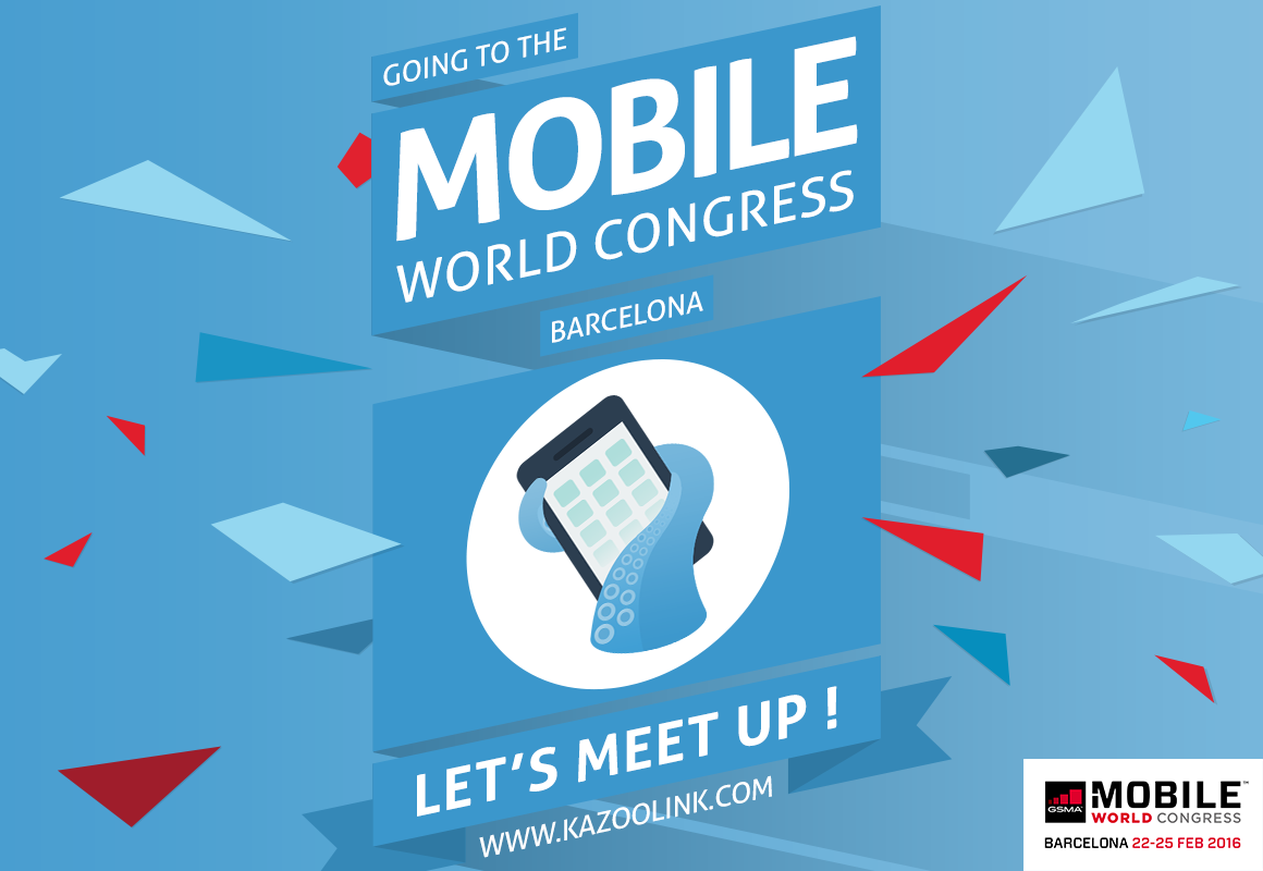 Kazoolink's tweet photo. MWC 2016 is here , Meet our contact@kazoolink.com @Kazoolink @MWC2016 #kazoolink #appwall https://t.co/stXZrmMeLd