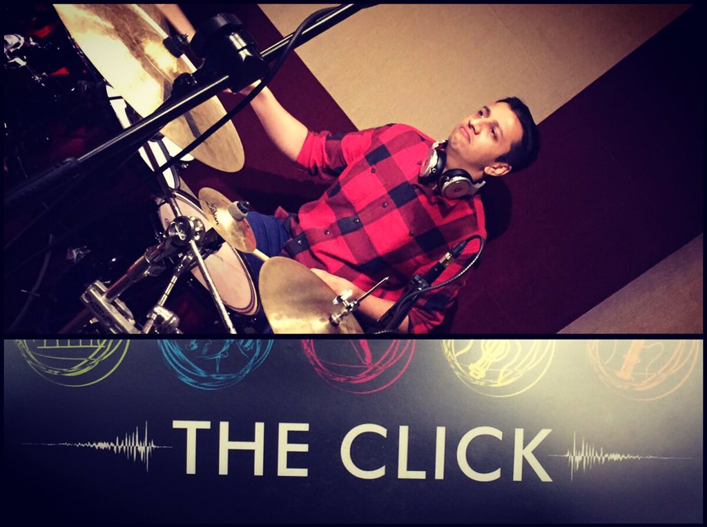 TheRichaSharma's tweet photo. #day3 #StudiosSession #started at #TheClick #recording #drums with the great @dddrums 😊🎤🎼 #moreupdates on the way 😊 https://t.co/g9tCFZkUqS