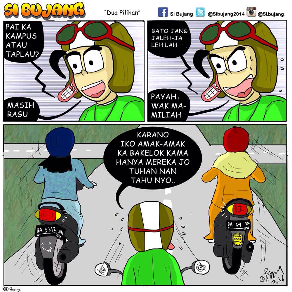 Sibujang2014's tweet photo. Ka kida atau suok, sanak? #sibujang #komikminang cc @infoSumbar @InfoPadang_ @minangsedunia https://t.co/S7uH4WyOwn