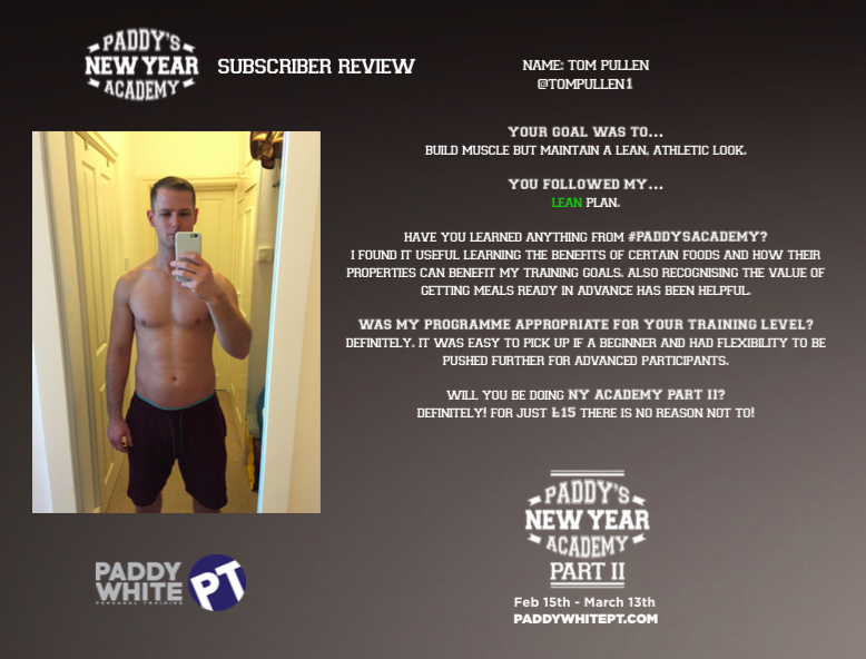 Thanks <a href="/TomPullen1/">Tom Pullen</a> for writing a review of my training academy - it's good to know you're coming back for more!