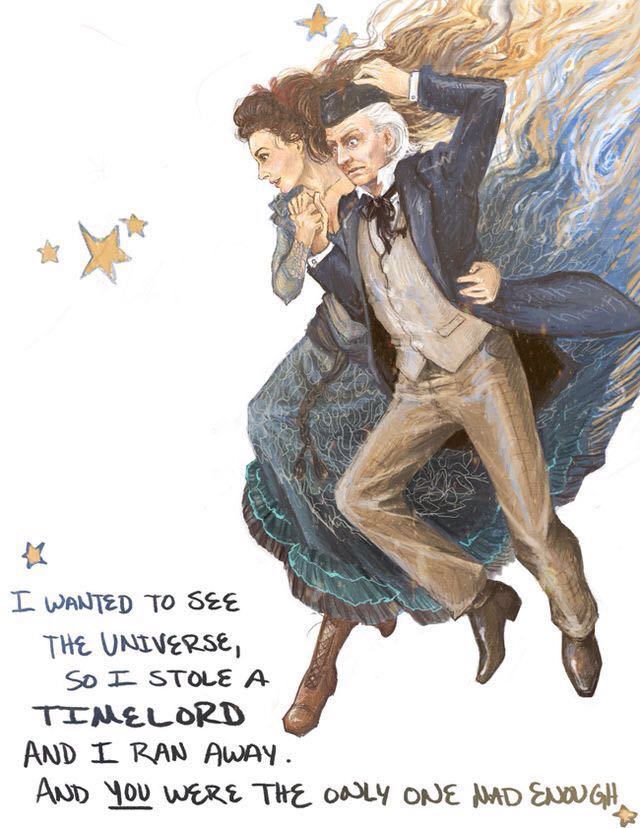 QuotesFromDW's tweet photo. Amy:It’s always you and her isn’t it? Long after the rest of us have gone. A boy and his box off to see the universe https://t.co/YcG9vzCn1I