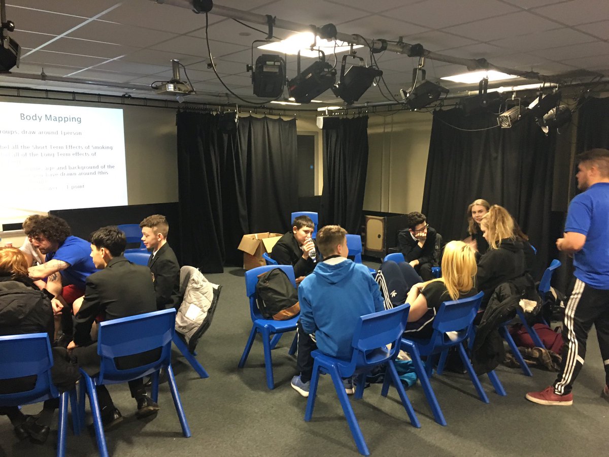 Multi Sports followed by Smoking Workshop with 18 Young people! #CwmbranHigh #InformativeSessions #RandomzProgress