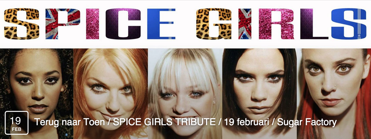 Terug Naar Toen komt met een speciale Spice Girls editie! Set the date: 19 februari x <a href="/SugarfactoryNL/">Sugar Factory</a>