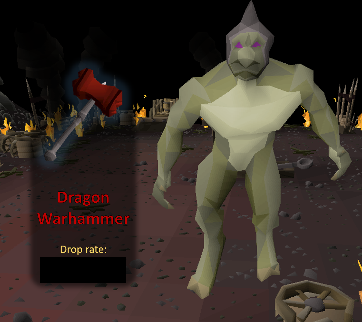 JagexKieren's tweet photo. Players asking for the Dragon Warhammer drop rate I normally wouldn't give it this early but 200 Retweets and I will https://t.co/1CWEWF0YOZ