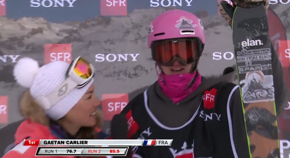 palm0w's tweet photo. Gaetan Carlier passe devant avec un deuxiรจme run ร 85,5 #ALWvars https://t.co/Tk9FSnFKeU