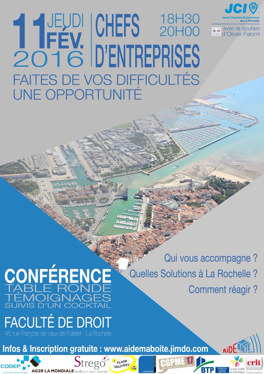 JOUR J de notre conférence "Chefs d'entreprises: Faites de vos difficultés une opportunité"  #AIDEMABOITE #JCE