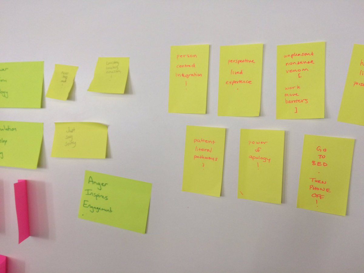 cfatherton's tweet photo. @UCLPartners Involvement Leads forum summed up in 'anchored tersets' with thanks to Blythe Robertson. #TurnPhoneOff https://t.co/mfF7GgJEkG