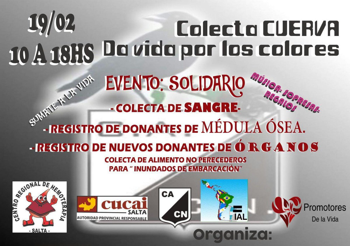 FundVidaSinFin's tweet photo. ¡COLECTA CUERVA! Dá vida por los colores. https://t.co/HUKGzYws2Q