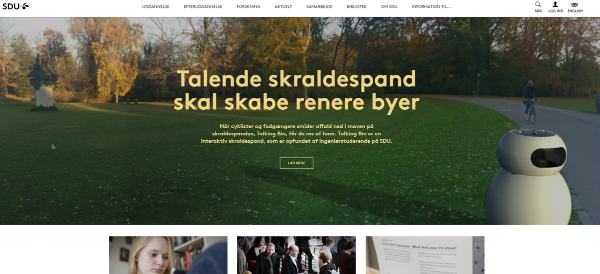 SyddanskUni's tweet photo. Proud to present: sdu.dk i ny indpakning! Support: teamdigital@sdu.dk retter skønhedsfejl https://t.co/QfQ13nPhcQ https://t.co/qUabgfXa5x