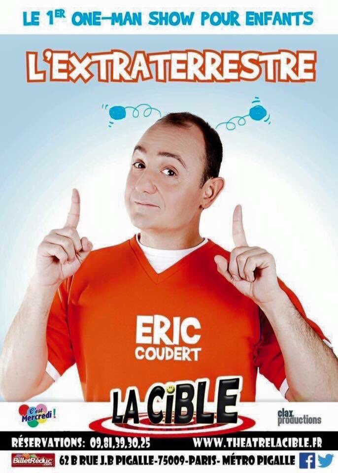 claxprod's tweet photo. #Succès - Prolongations. Retrouvez @eric_coudert dans @L_Extraterrestr jusqu'au 28 juin 2016 au @TheatreLaCible https://t.co/n8jZDmsh6x