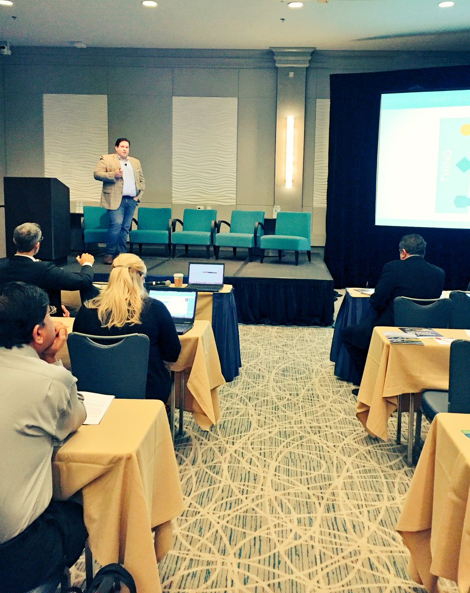 dominie_roberts's tweet photo. @ThingWorx Rob Patterson showcasing opportunities for AI, AR and Machine Learning on day 2 of #iotdata16 to https://t.co/WKFXPabLUY