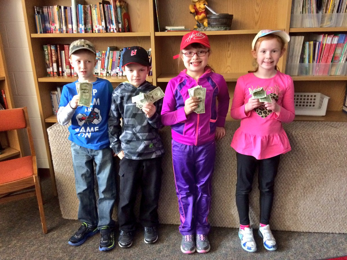 TrojanSupt's tweet photo. 387 students at HES raise $530.80 for the Kubasiak family in Ravenna with hat day. Holton kids care! #RavennaSTRONG https://t.co/kuc09tPhEM